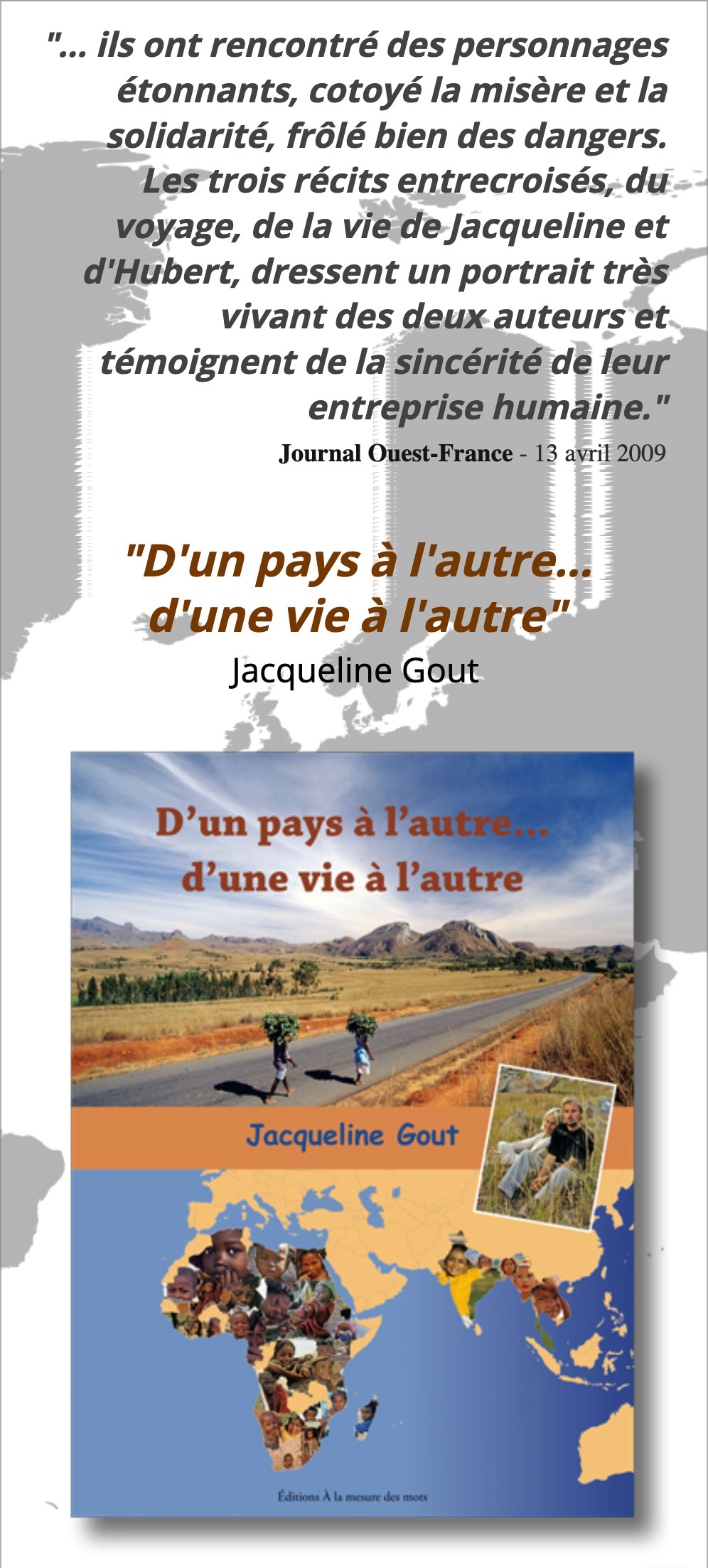 Découvrir l'Humanité - Journal Ouest-France - à propos du livre 